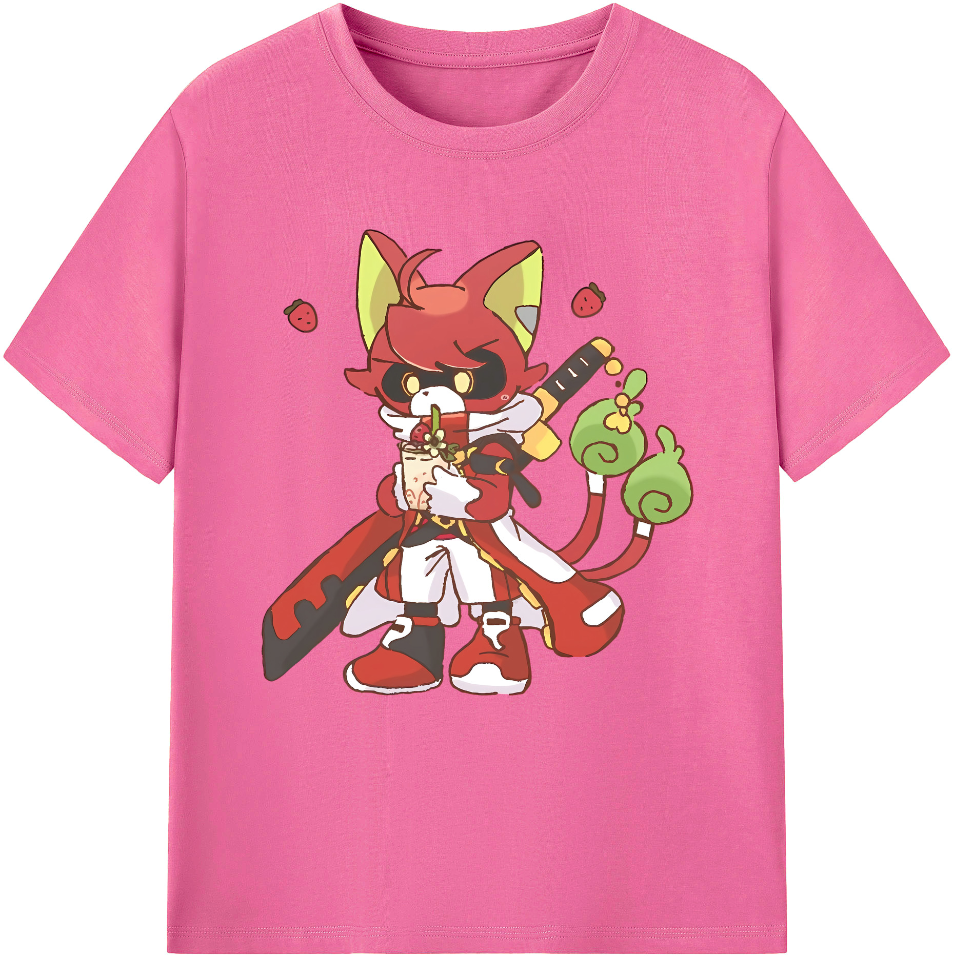 （画像用） 妖怪ウォッチ Yo-kai Watch レディースカジュアルプリントTシャツ（綿100％）